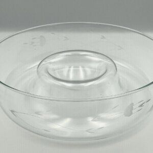 Vintage Princess House Hand Etched Chip Dip Bowl 401 Heritage pattern